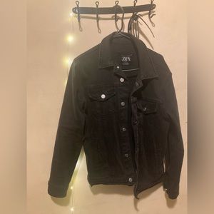 Black jean jacket Zara